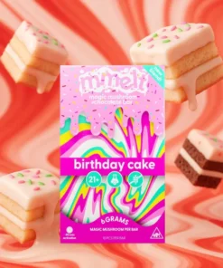 birthday cake mushroom chocolate bar