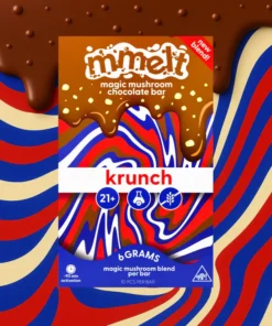 crunchy mushroom chocolate bar