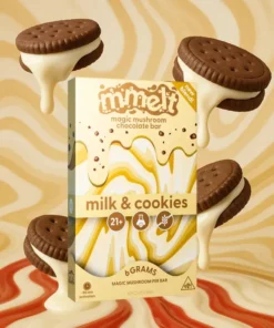 milk and cookies mushroom chocolate bar