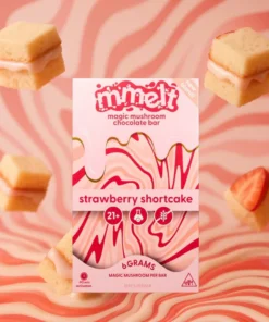 strawberry shortcake mushroom chocolate bar
